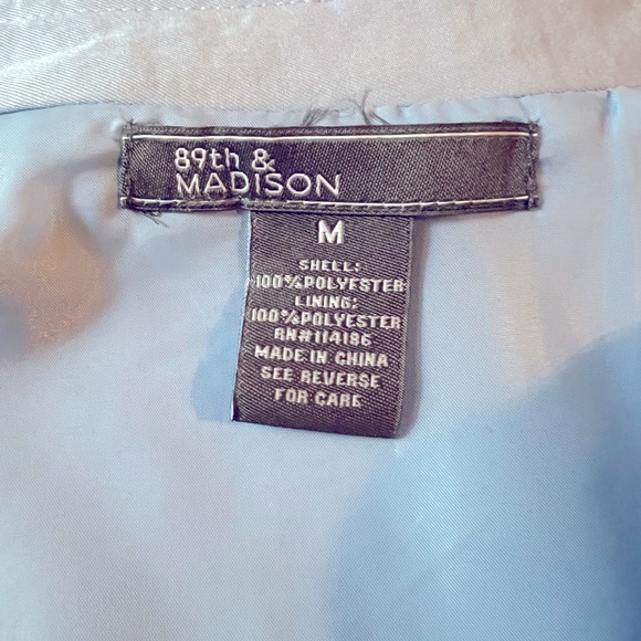 New Blue 3/4 Sleeves Jacket Blazer Sz M - Picture 11 of 14